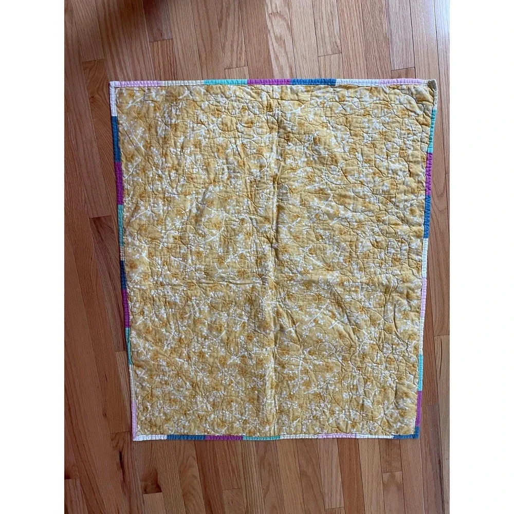 Handmade Vintage Daisy Kingdom Baby Quilt